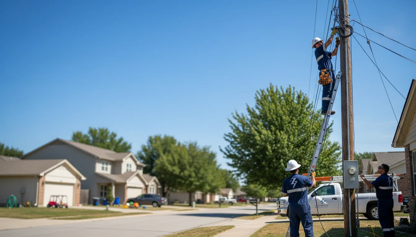 Residential electrician providing installation services in Hesperia, MI